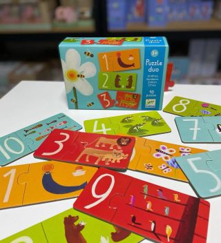 Tieto krásne duo puzzle od známeho výrobcu Djeco si vaše detičky ihneď obľúbia ☺️ naučiť sa môžu nielen farby, zvieratká a...