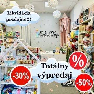 Milí naši 🥰, chceli by sme vám oznámiť, že po 2 rokoch fungovania sme sa rozhodli našu-vašu kamennú predajňu EduToys...